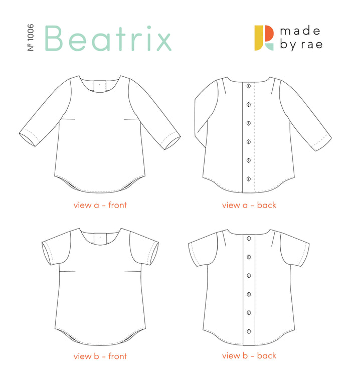 Beatrix Sewing Pattern - Digital