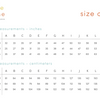 Made by Rae Size Chart 2022