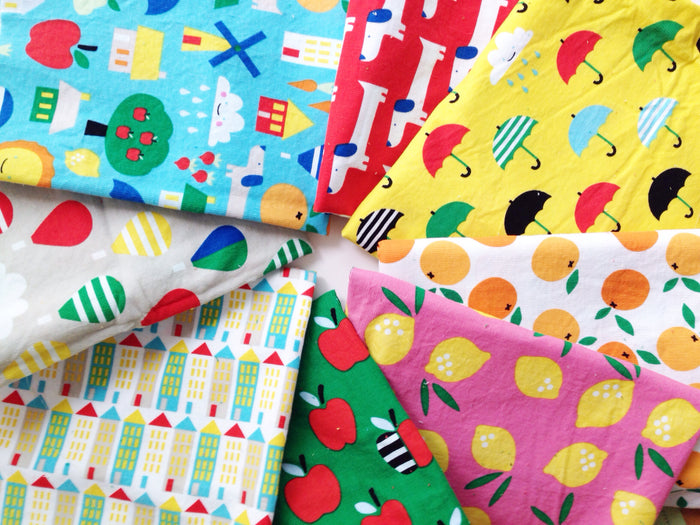 Small World Organic Corduroy and Laminates - sold by the 1/2 yard