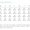 luna size chart - body measurements