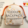 Toddler Backpack Sewing Pattern PDF