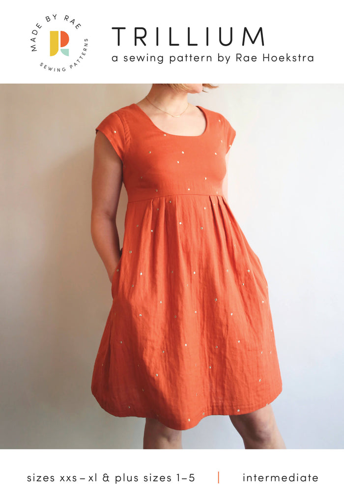 made by rae printed trillium sewing pattern front cover
