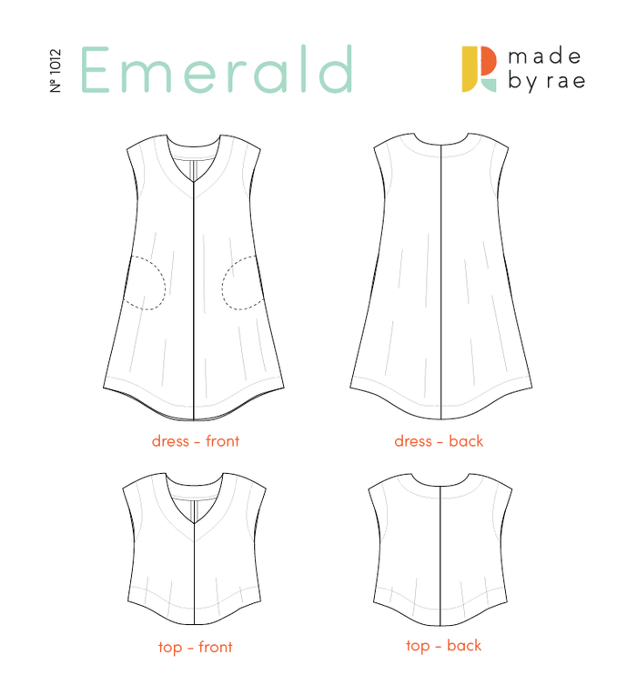 Emerald Dress Sewing Pattern PDF