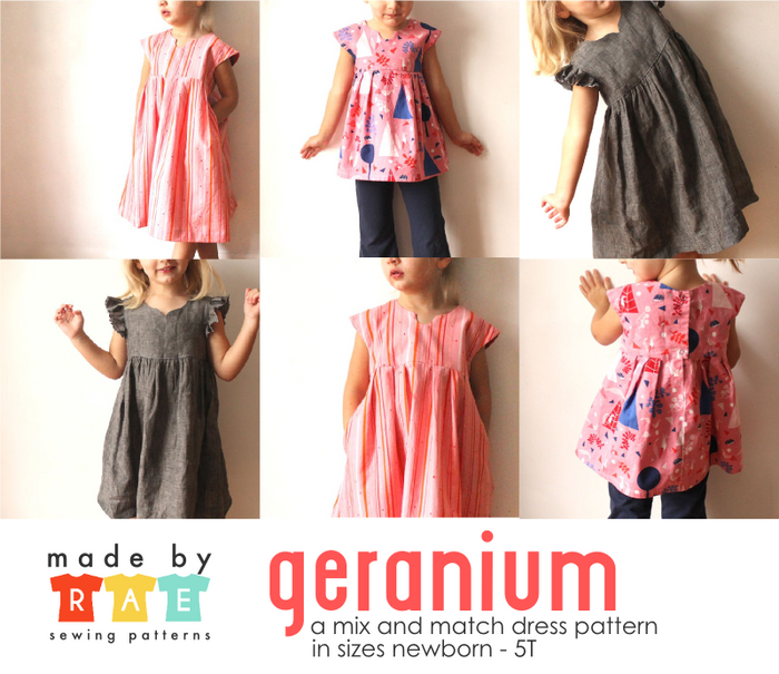 Geranium Dress Sewing Pattern PDF