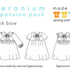 Geranium Expansion Pack Sewing Pattern / made by rae