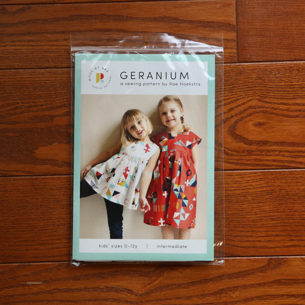 Geranium Dress (ALL SIZES) - PRINTED PATTERN (NEW!)