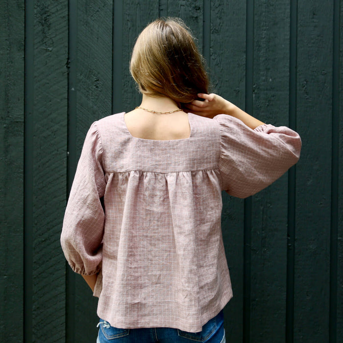 Women's shirt PDF sewing pattern, lantern sleeve