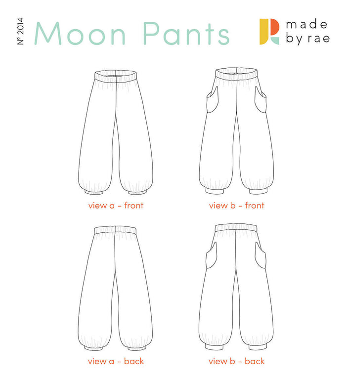 Moon Pants Sewing Pattern PDF