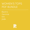 Women's Tops Patterns PDF Bundle