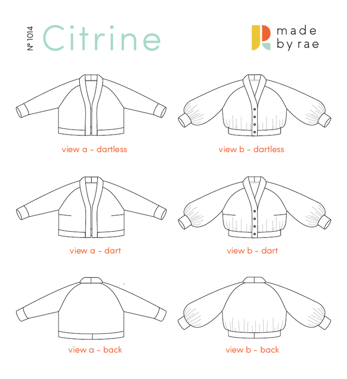 Citrine Sewing Pattern - Digital