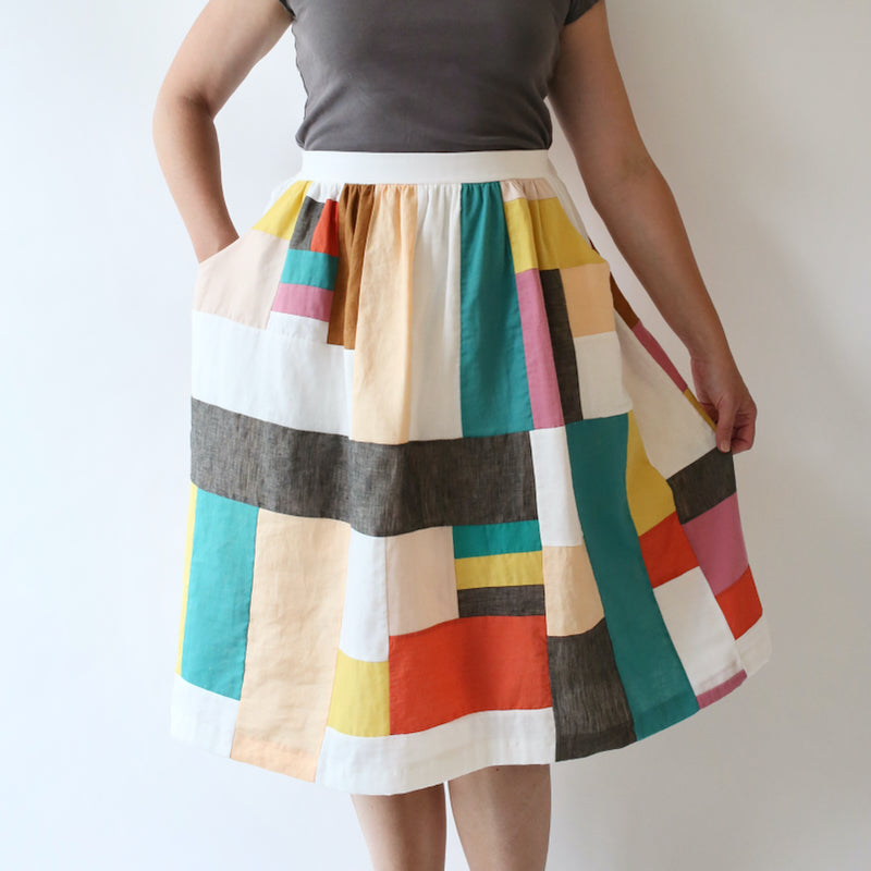 midi skirt with pockets quilt pattern