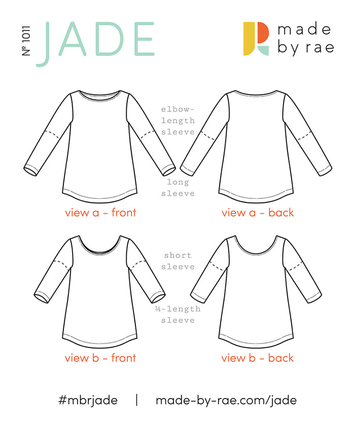 Jade Tee PDF / Made by Rae sewing patterns