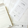 Luna Printed sewing pattern - photo of pattern booklet and pattern sheets
