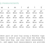 Rose - Size Chart - Body Measurements