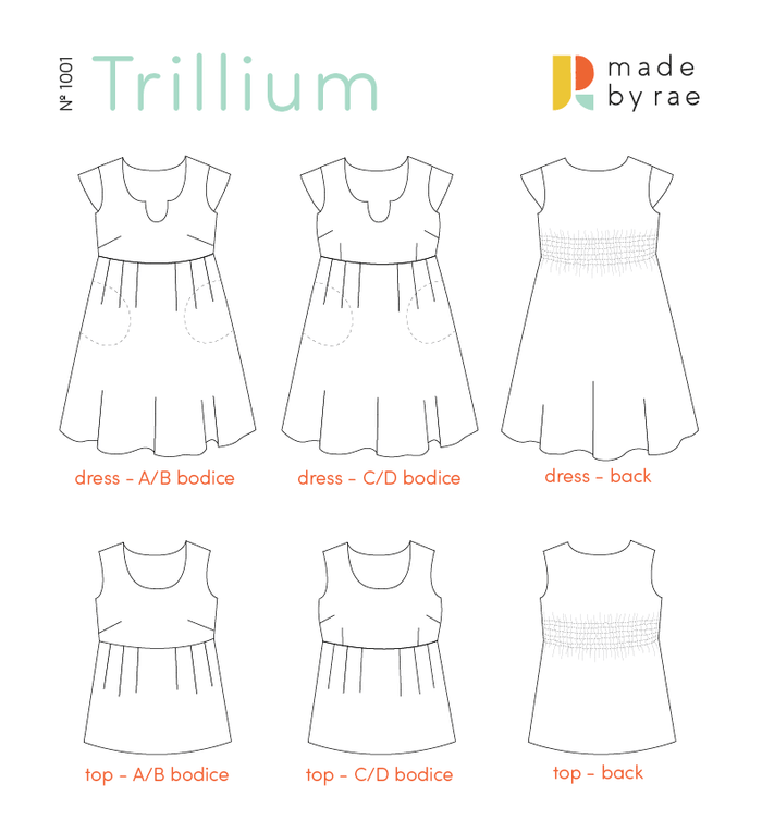 Trillium Dress Sewing Pattern PDF